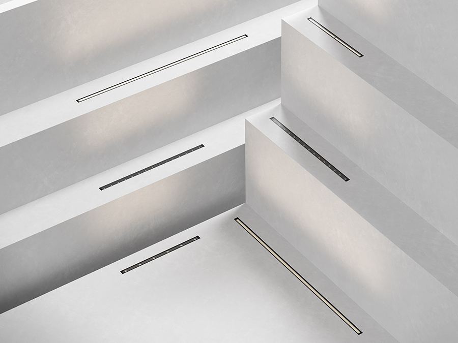 Incassi lineari Luce&Light Neva Pro a filo muro